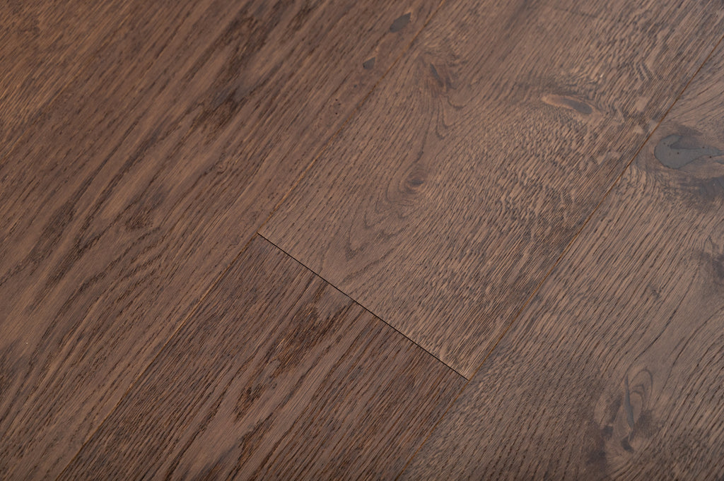 Dąb Rustic Brown lakier, szczotka, faza V4