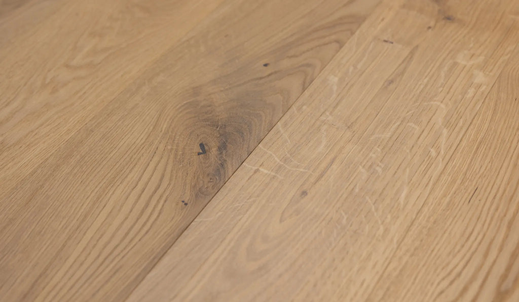 Deska Dąb Rustic White olej naturalny, szczotka, faza V4