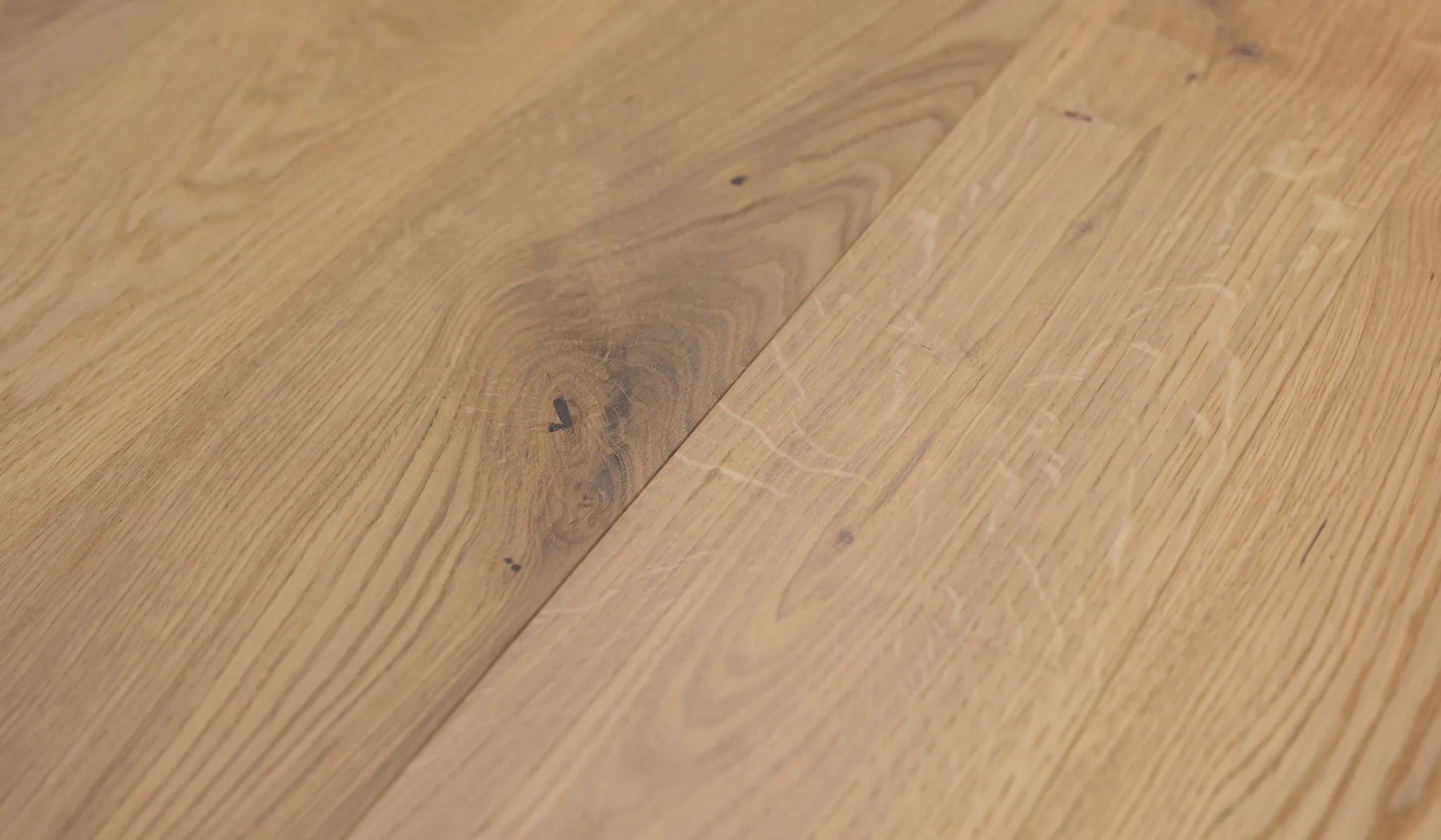 Deska Dąb Rustic White olej naturalny, szczotka, faza V4