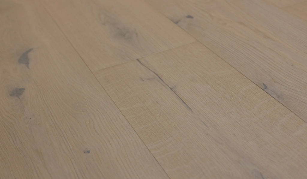 Dąb Rustic New White olej UV, szczotka, faza V4